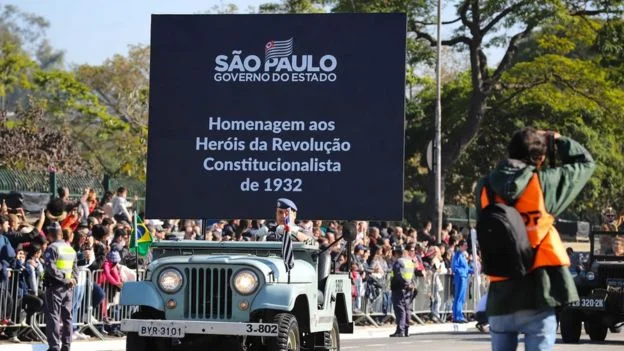 Celebração da Revolução Constitucionalista de 1932 realizada em 9 de julho de 2019