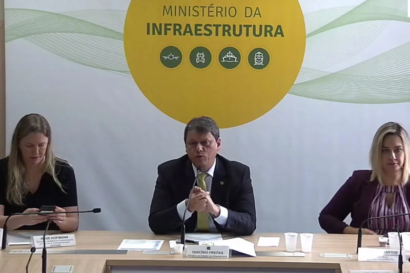 Ministro da Infraestrutura, Tarcísio Freitas