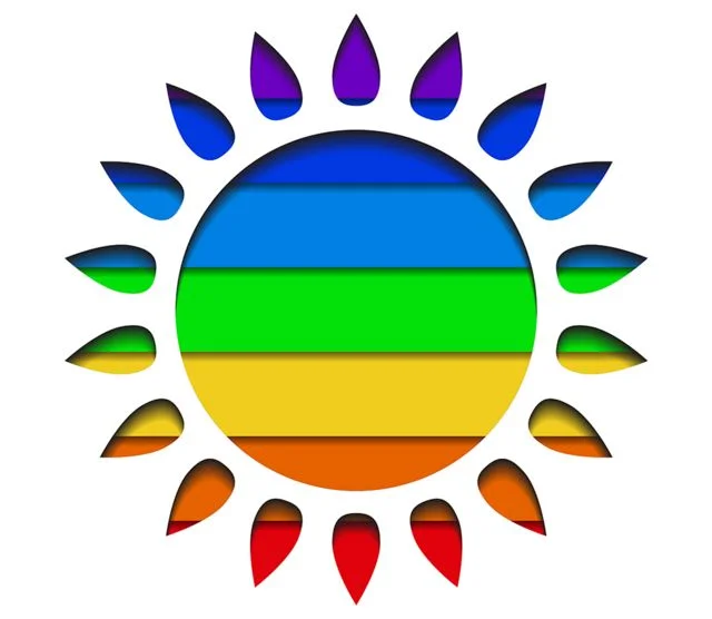 Sol multicolorido