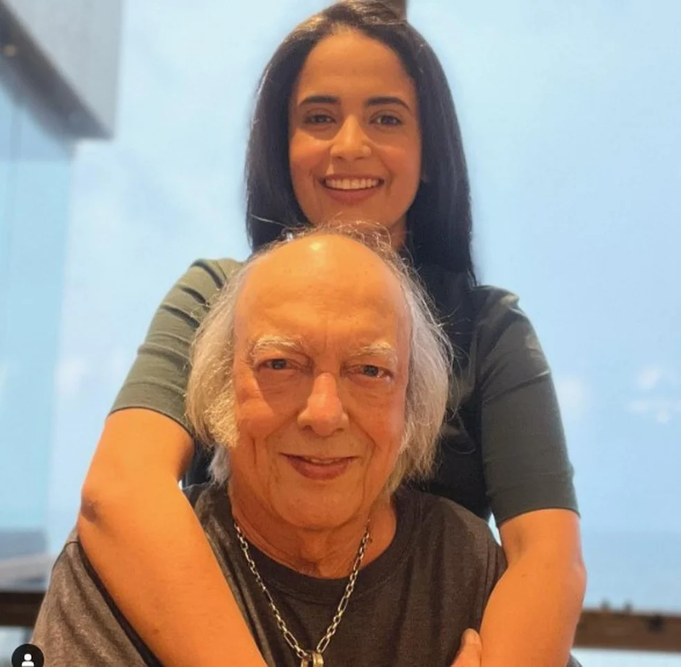 Erasmo e a mulher, Fernanda — Foto: Reprodução/Redes sociais