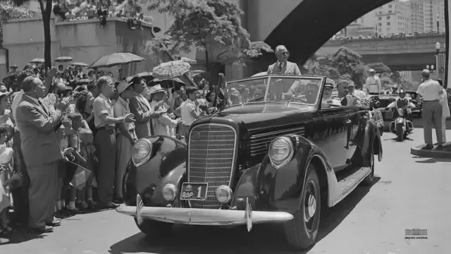 Getúlio Vargas em SP em 1954