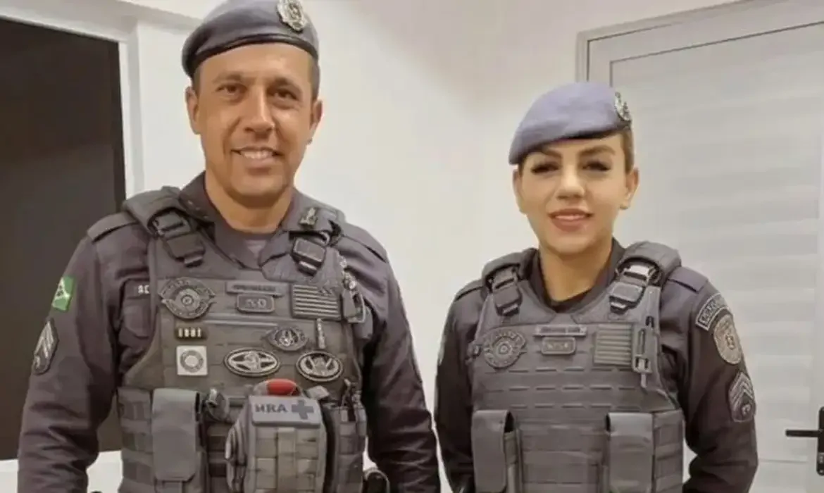 São Paulo (SP), 18/03/2026 - FOTO DE ARQUIVO - O Tenente-Coronel Geraldo Leite Rosa e sua ex-esposa, Gisele Alves Santana. Foto: Gisele Alves Santana/Instagram