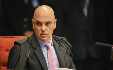 Brasília (DF) 09/09/2025 - O ministro relator Alexandre de Moraes durante sessão da Primeira Turma do Supremo Tribunal Federal (STF) que retoma o julgamento dos réus do Núcleo 1 da trama golpista Foto: Fabio Rodrigues-Pozzebom/ Agência Brasil