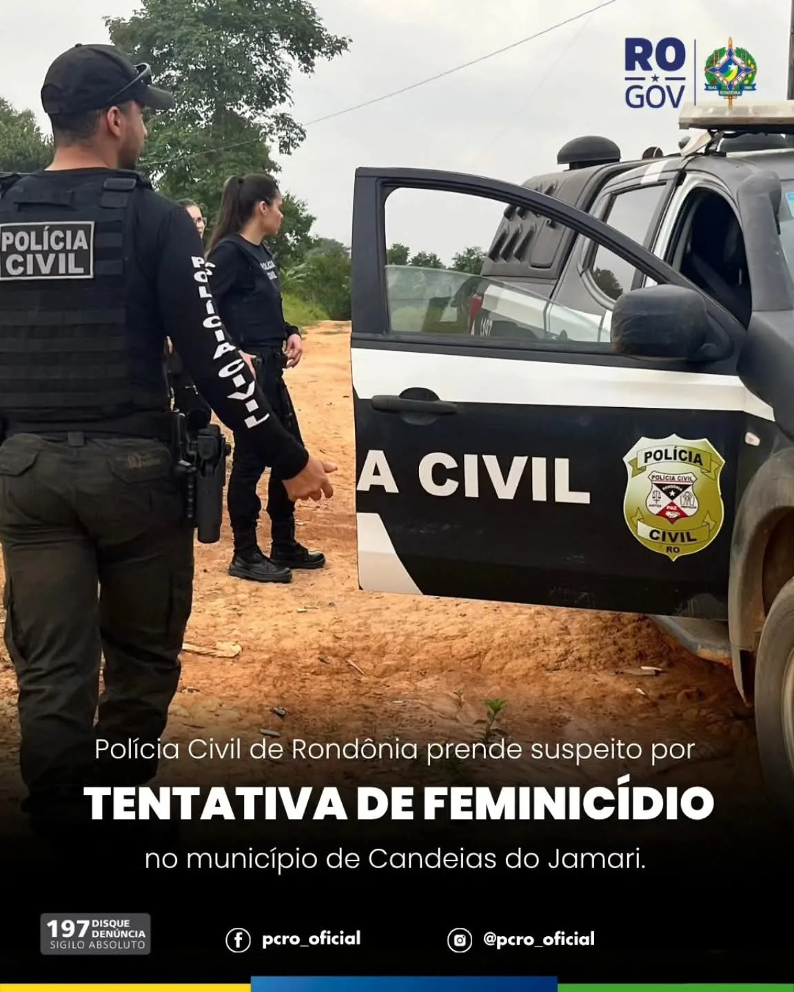 Polícia Civil prende em flagrante homem por tentativa de feminicídio