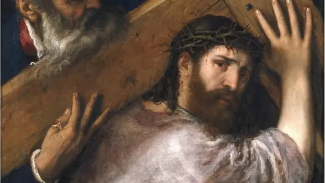 Cristo retratado em obra de Ticiano

