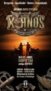 Arcanjos do Norte realizam festa beneficente de 10 anos de moto clube