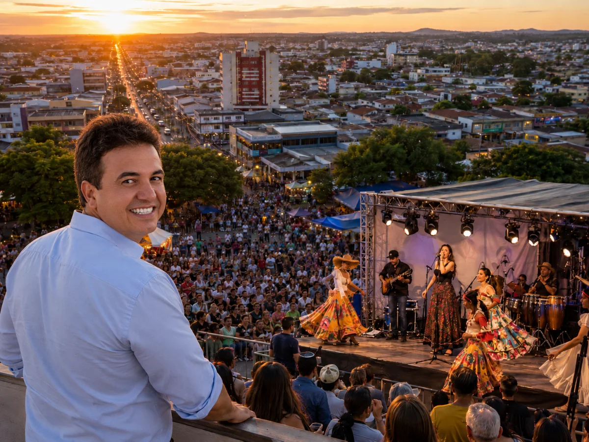 Prefeito Tony Pablo durante apresentação das novas diretrizes culturais de Cacoal