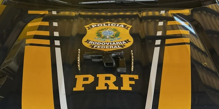 PRF em Rondônia apreende pistola calibre 9mm em Pimenta Bueno