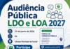 Prefeitura de Cacoal convida população para audiência pública da LDO e LOA 2027