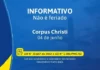 Corpus Christi não será feriado em Cacoal e comércio funciona normalmente na quinta-feira, informa a CDL