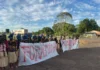Indígenas bloqueiam a BR-364 em Cacoal