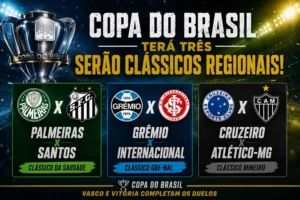 Copa do Brasil terá três clássicos estaduais nas quartas de final