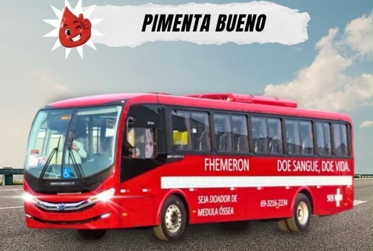 Doação de Sangue: Unidade móvel da Fhemeron chega a Pimenta Bueno na próxima semana