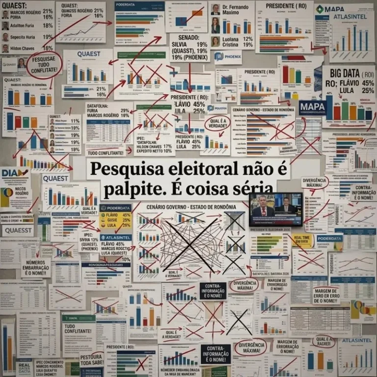 Coluna ESPAÇO ABERTO – Pesquisa eleitoral não é palpite. É coisa séria