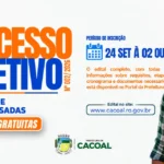 Prefeitura de Cacoal abre teste seletivo para contratação de motoristas de viaturas pesadas