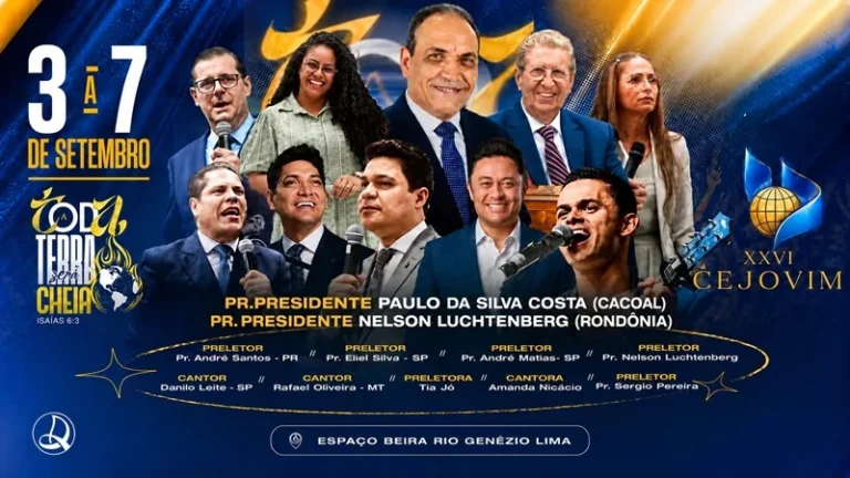 XXVI CEJOVIM começa hoje e reúne a juventude assembleiana em Cacoal; convite se estende a toda a população