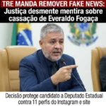 TRE MANDA REMOVER FAKE NEWS: Justiça desmente mentira sobre cassação de Everaldo Fogaça e enquadra sites e perfis do Instagra