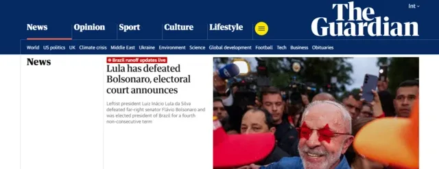 Site do The Guardian